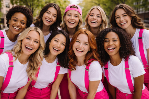 Hot Pink Suspenders Elastic Clip On 1283