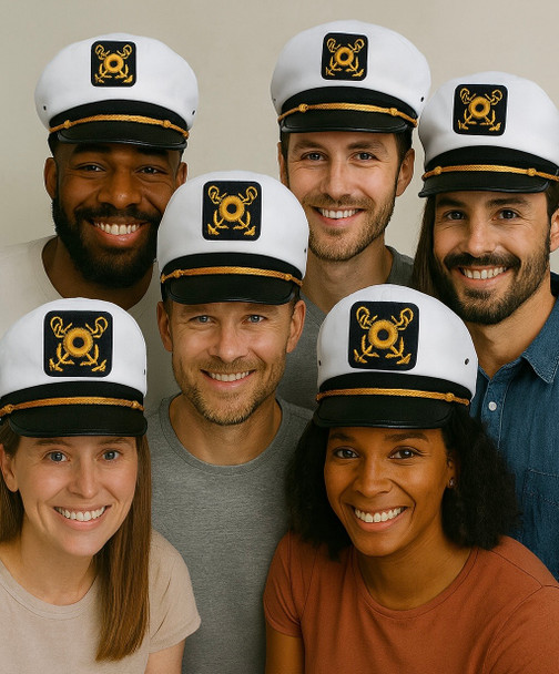 Admiral Yacht Hat with Yellow String 1341