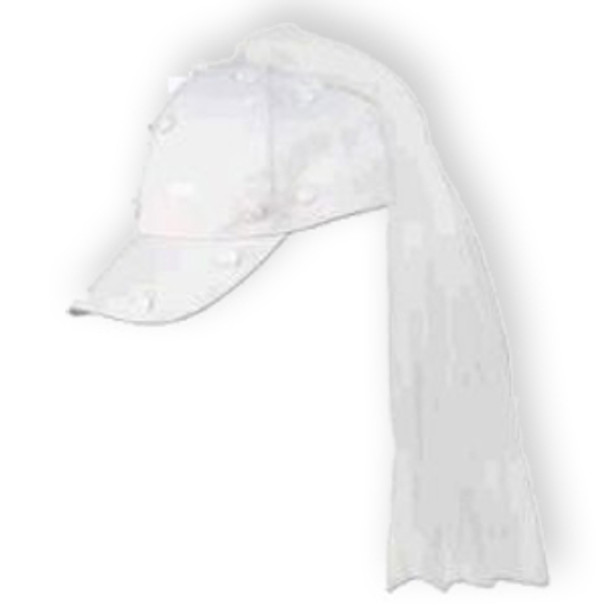 Bride Baseball Hat with Veil 1415