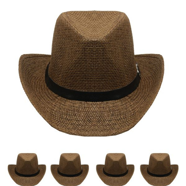 Black Cowboy Hats Bulk |  Adult 12 PACK 1480D