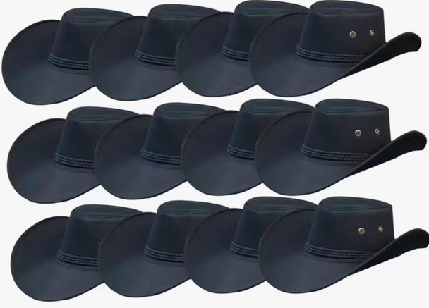 Black Cowboy Hats Bulk |  1480D