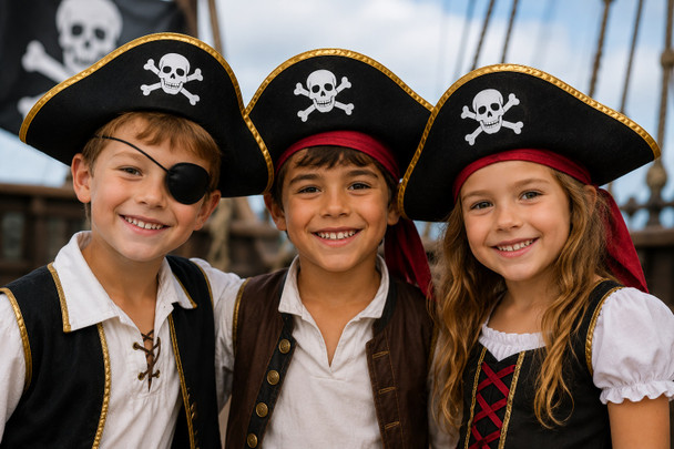 Child Pirate Hat Felt  1510C