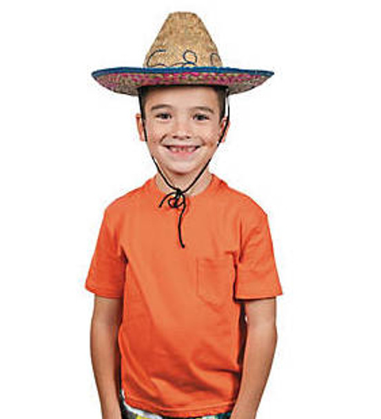 Cinco De Mayo Party Favors | Cinco De Mayo Hats | Child Sombrero 12 PACK