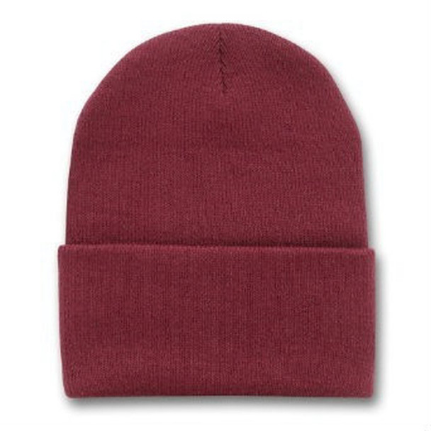 Long Beanie Hat Burgundy 5754