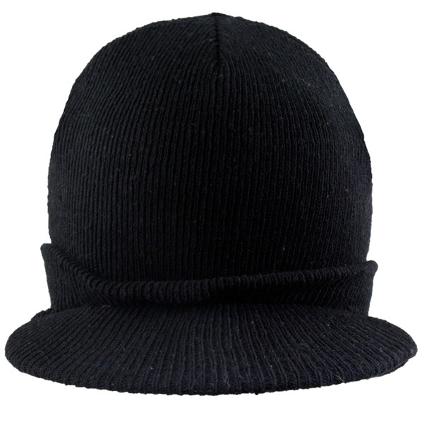 Beanie Visor Cap Black 5770