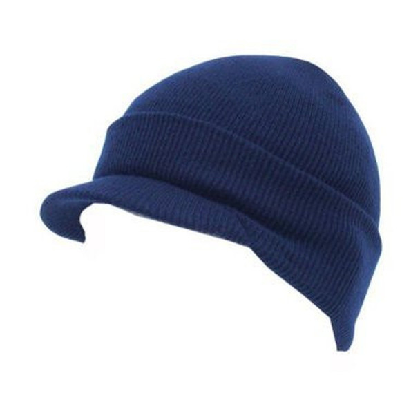 Beanie Visor Cap Navy 5774