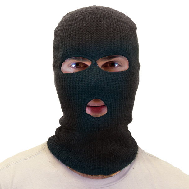 Thief Mask 3 Hole Knit Robber Black 12 Pack 3051d Private Island Party 2094