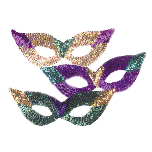 12 PACK Sequin Cat Eye Masks 1832