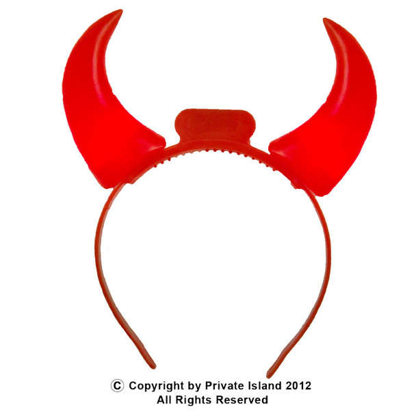 Light Up Devil Horns 12 PACK 1682