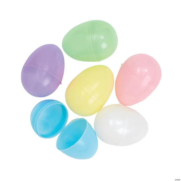 2 1/4" Bulk 144 PC Pastel Plastic Easter Eggs 9011