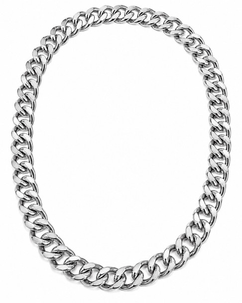 Silver Jumbo Rapper Chain 21” Jumbo Link Size 6547