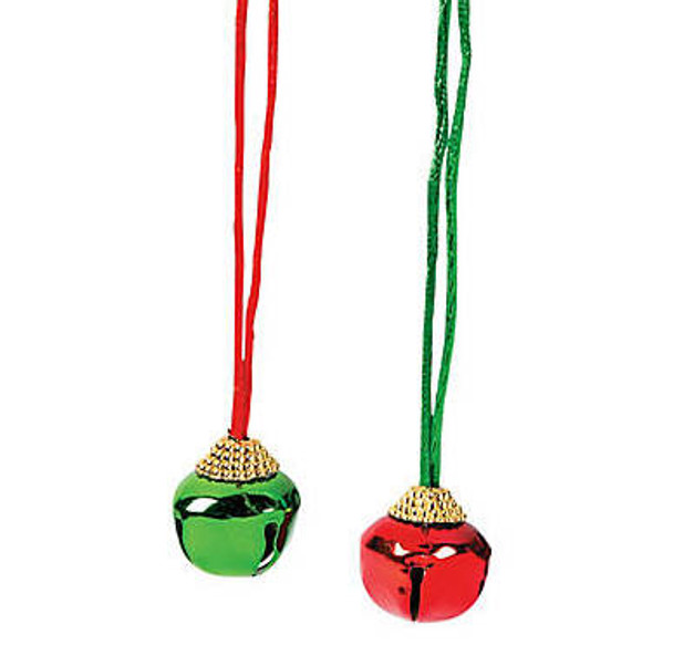 Jingle Bells Necklaces 12 PACK 6565