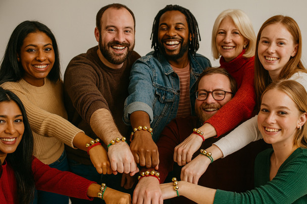 Gold Jingle Bells Bracelet on Cord  12 PACK 6566