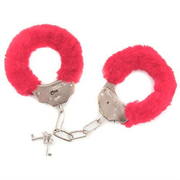 Black Furry Handcuffs | Wholesale Furry Handcuffs | 1804 12 PACK 