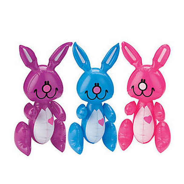 Inflatable Bunnies 14" 12 PACK 1897 