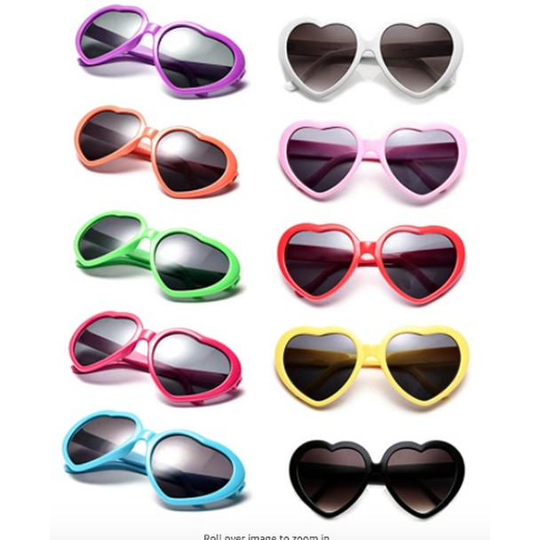 Heart Shape Sunglasses Bulk  Mix Colors  100% UV Superior Quality 1010