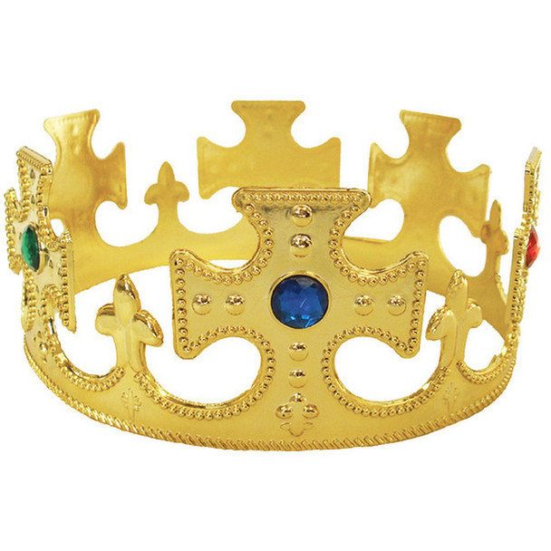Gold King Costume Crown 12 PACK WS1440DB