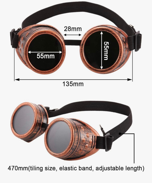 Steampunk Aviator Goggles | Steampunk Goggles | 1183
