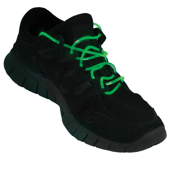 Flashing LED Shoelaces Green 1869