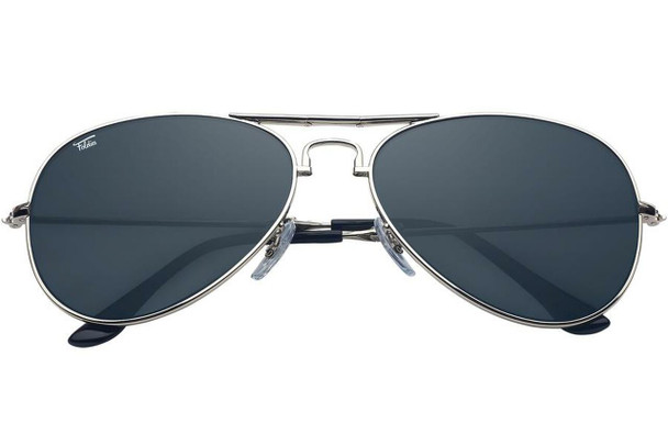 Police Aviator Sunglasses Black Lens Glasses 1101A