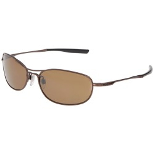 Sports Sunglasses Brown Gold Half Frame/Brown Lens 1127