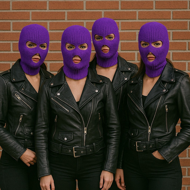 Purple Ski Face Mask Thief Mask Sheisty l 3067