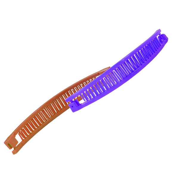 80's Banana Clips 8 Pack Mix Colors 6676