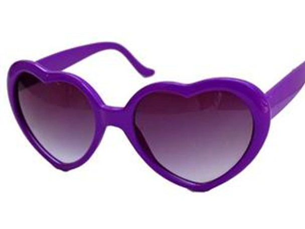 Purple Lolita Heart Shape Sunglasses 1014