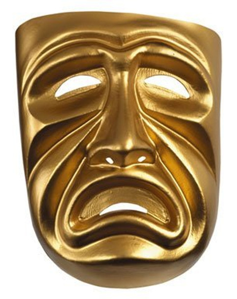 Gold Tragedy Mask 1668