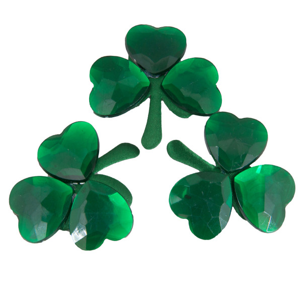 12 PACK St. Patricks Day 2" Shamrock Pins 6694