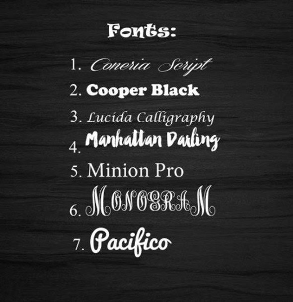 Sashes Font List