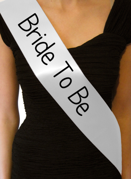 Custom Pageant Wedding Silver Satin Sashes Satin Quality 60" 6860 (Fonts in Picture Gallery)