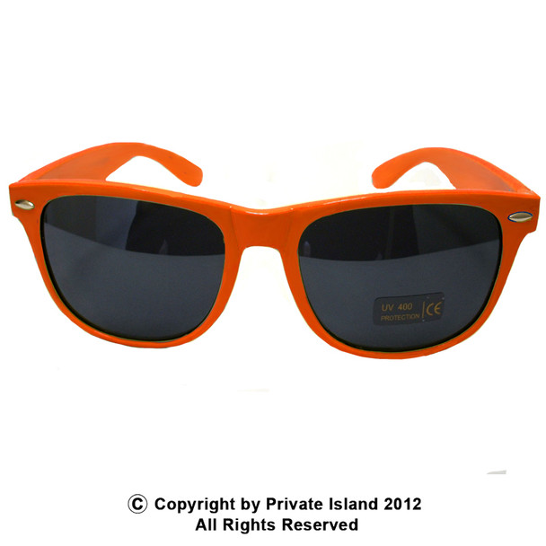 Orange wayfarer sunglasses