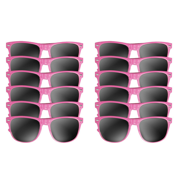 Light Pink Sunglasses Iconic 80's Style Adult 1074D