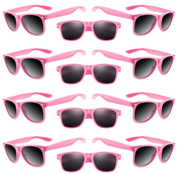 Light Pink Sunglasses Iconic 80's Style Adult 1074D
