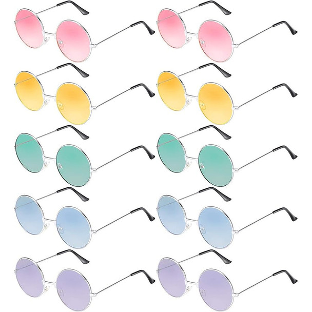 John Lennon Glasses Hippie Colors 12 PACK  7190