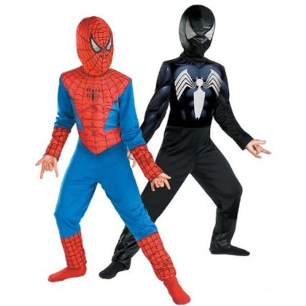 Reversible Spider-Man Red To Black Classic Child Costume