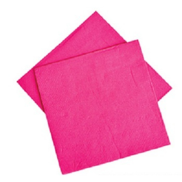 Hot Pink Party Napkins 10" 50 Pack  3867