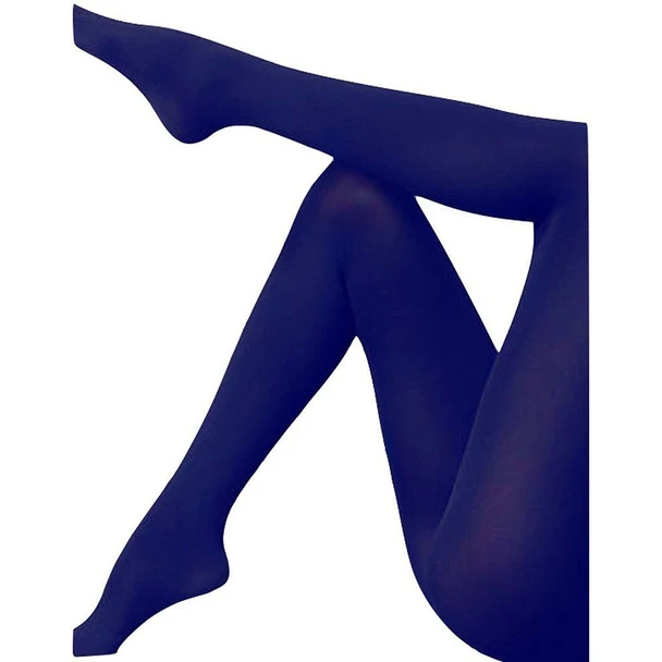 12 PACK Super Control Top Navy Blue Opaque Tights 8062D