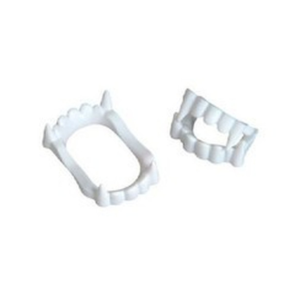 Plastic Vampire Fangs Bulk 50 pc 1606G