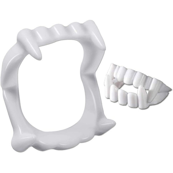 Plastic Vampire Fangs Bulk 50 pc 1606G