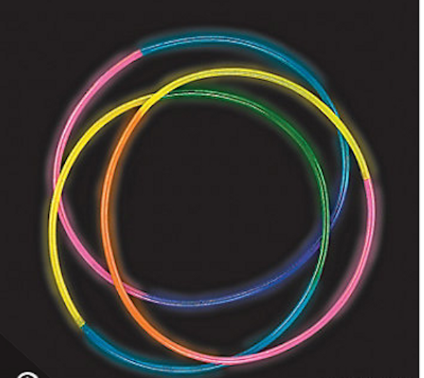 Glow Necklaces 5 Color Tube 50 pcs 12022