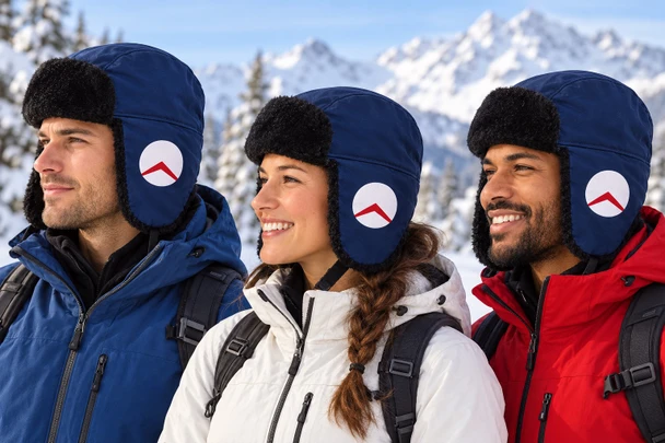 Custom Winter Hats | Personalized Winter Hats | Customized Trapper Hats | C1033   22.5" Standard Adjustable Strap
