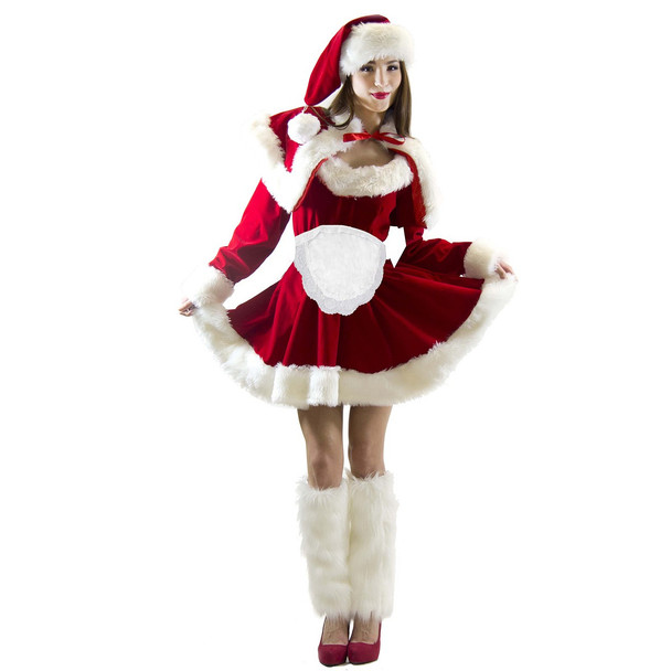 Mrs. Claus Santa Costume Apron 4051