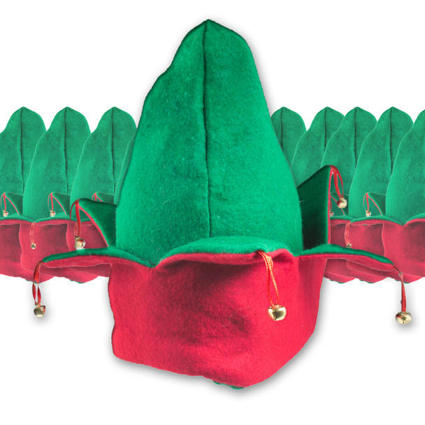 Elf Hats Bulk | Adult 1418D 12 PACK