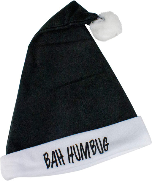 Bah Humbug Black Santa Hat 5983