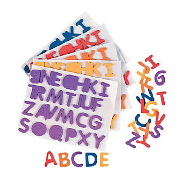 Self-Adhesive Letters Foam Alphabet Bulk  9266