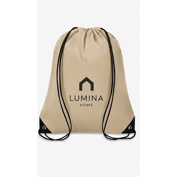 Drawstring Backpack Bags w/ Custom Logo 17" x 14" Standard Size  9270