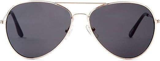 Police Aviator Glasses Style Black Lens WS1101D