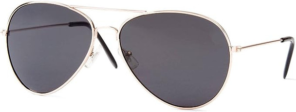 Police Aviator Glasses Style Black Lens WS1101D